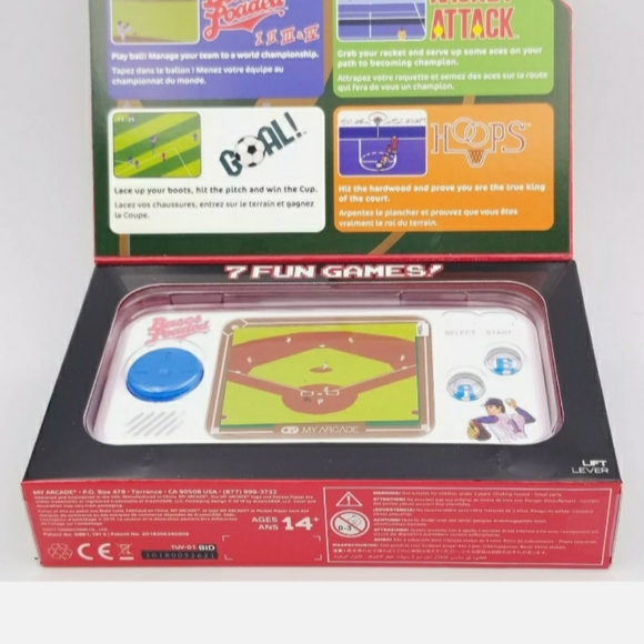 My Arcade Bases Loaded Pocket Portable 7 Games - Picture 1 of 3